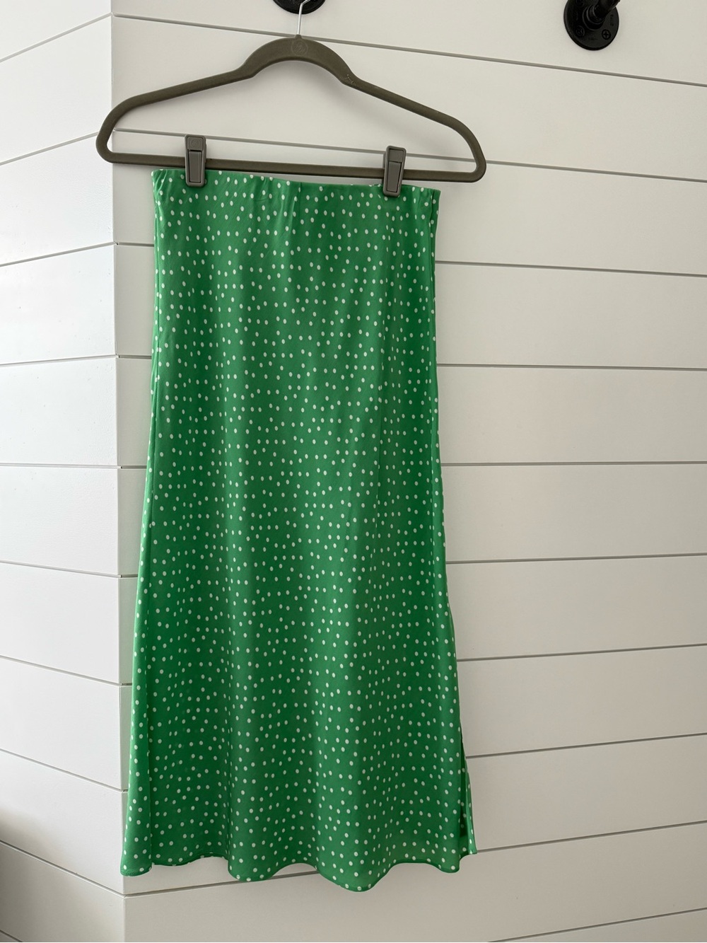 AYR Green Polka Dot Midi Skirt